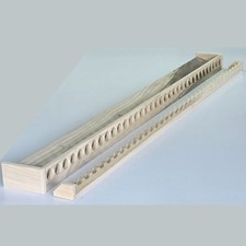 Custom Fishing Rod Rack, Solid Poplar Wood, Unfinished  35 Rods, 72 Inches