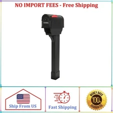 Postal Pro Hampton Plastic Mailbox and Post Kit - Black