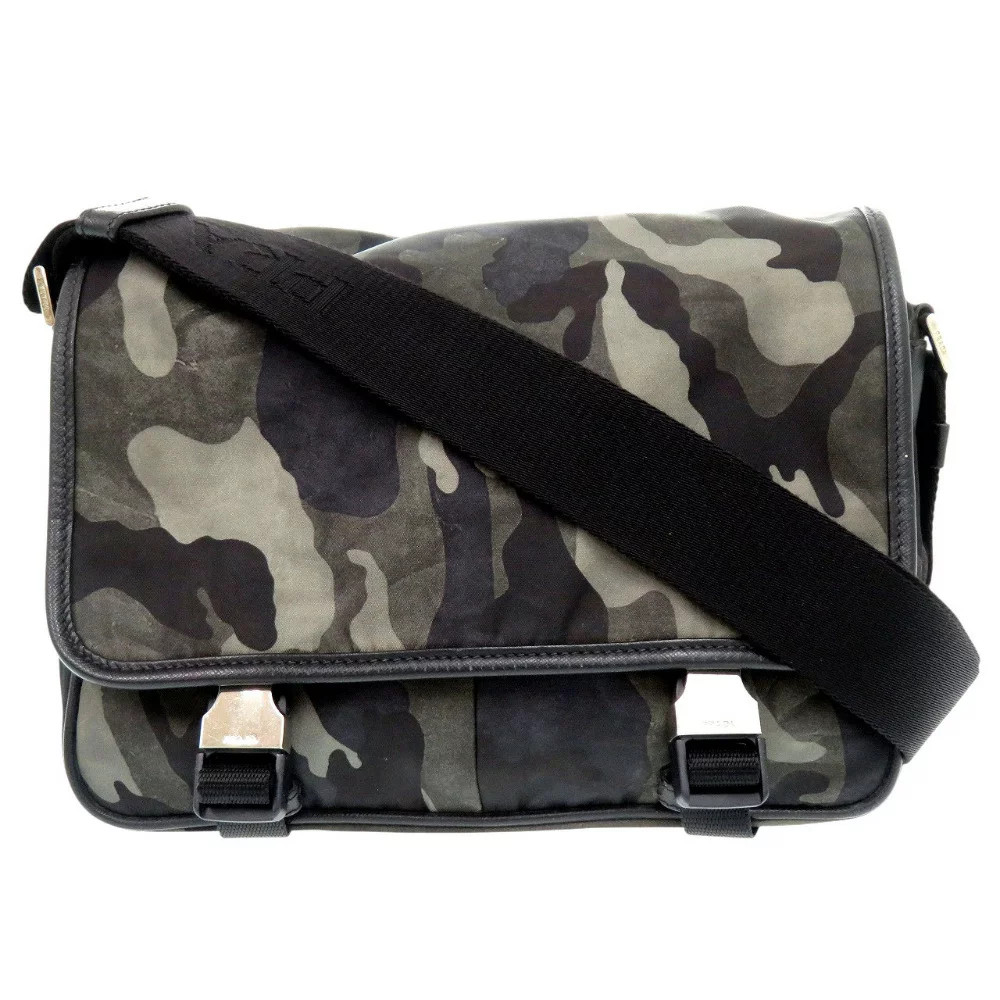 Prada Authentic Va0768 Camouflage Pattern Messeng… - image 1