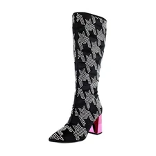 Betsey Johnson Naomy Womens Boots Black/Silver