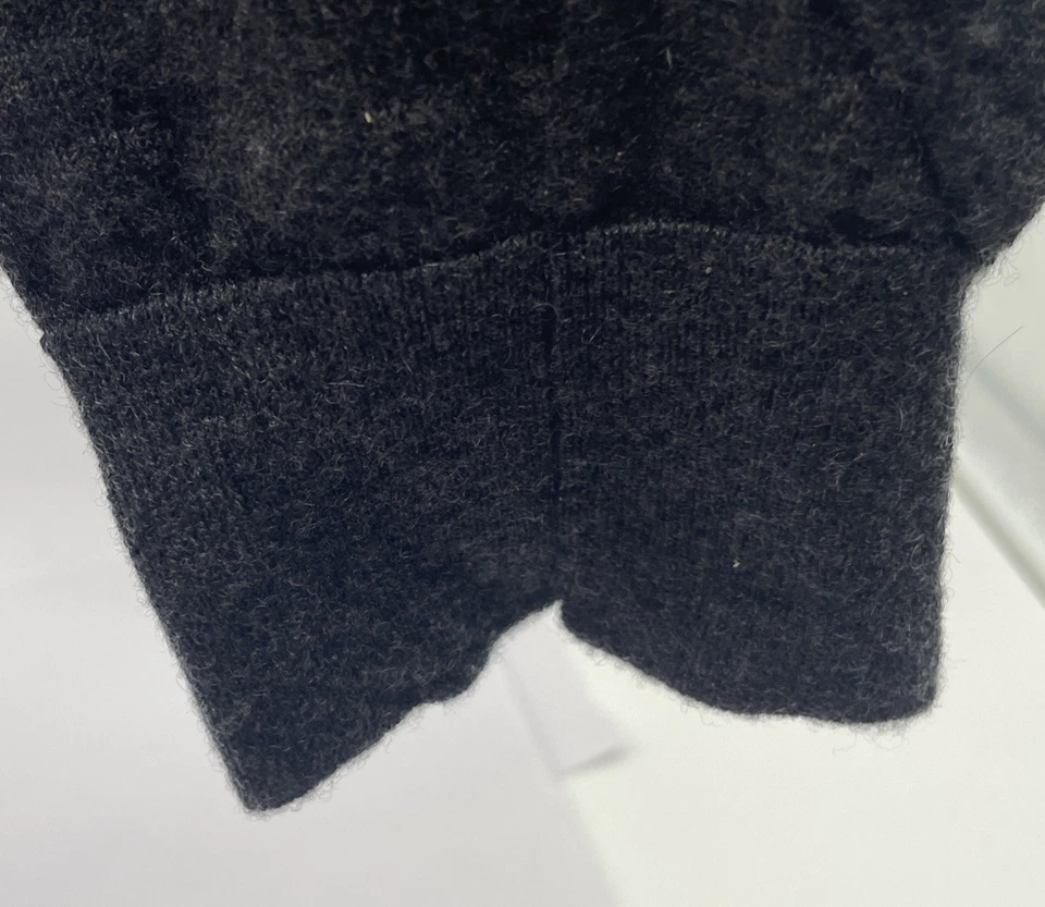 Женский пуловер Marc Jacobs 100% кашемир с V-образным вырезом свитер уголь размер большой - Изображение 4 из 4