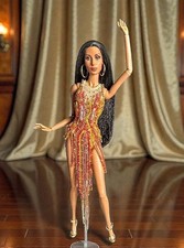 Cher Inspired Beaded Dress, Custom Handmade Only 3 Pc, Fits Barbie FR Poppy NF