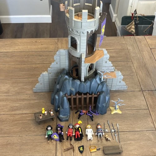 Vintage Playmobil 3665 Baron’s Battle Tower Incomplete Figures Accessory Castle