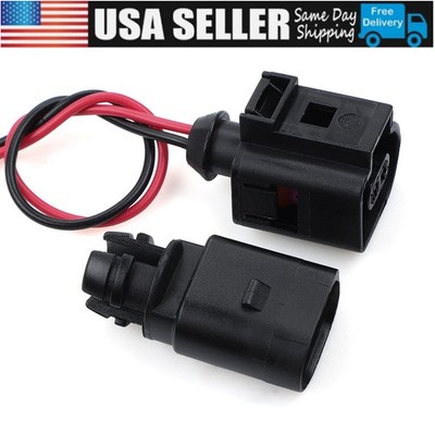 Outer Ambient Air Temperature Sensor with Plug Pigtail fit VW Jetta Passat Audi