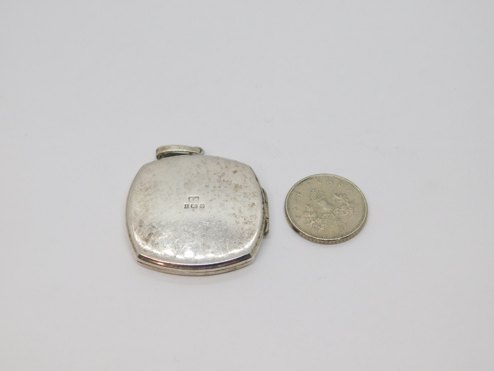 Sterling Silver Patterned & Textured Squared Lock… - image 4