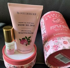 Crabtree  Evelyn Rosewater Fragrance Roller  Hand Cream Gift Set New Sealed