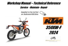 KTM   350XW-F 350 XW-F Service Repair Workshop Manual USB 2024