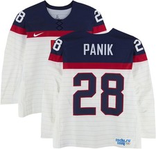 Richard Panik Team Slovakia GU #28 White Jersey vs. Team Slovenia on 2/15/2014