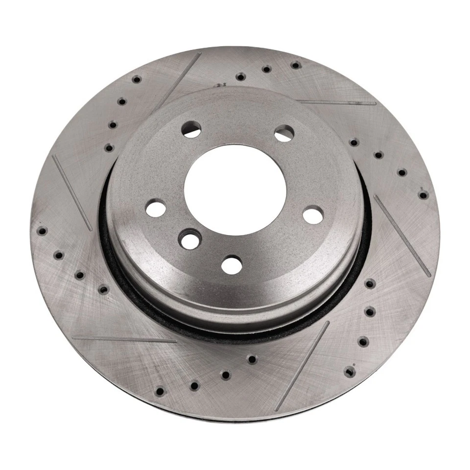 Disco de freno trasero, lado conductor o pasajero para BMW 530i/525i 2004-2010 pieza única Foto 2 de 4