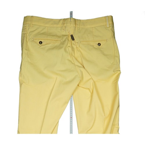 Jean Biani Herren Chino Hose Jeans Slim Fit Golf Premium Sommer W34 L34 Gelb NEU - Bild 4 von 7
