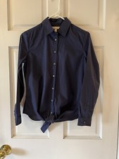 Banana Republic blue tie front shirt size 4p