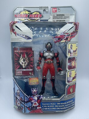 Kamen Rider Dragon Knight 6” NIB Red Figure Ryuki Advent Bandai