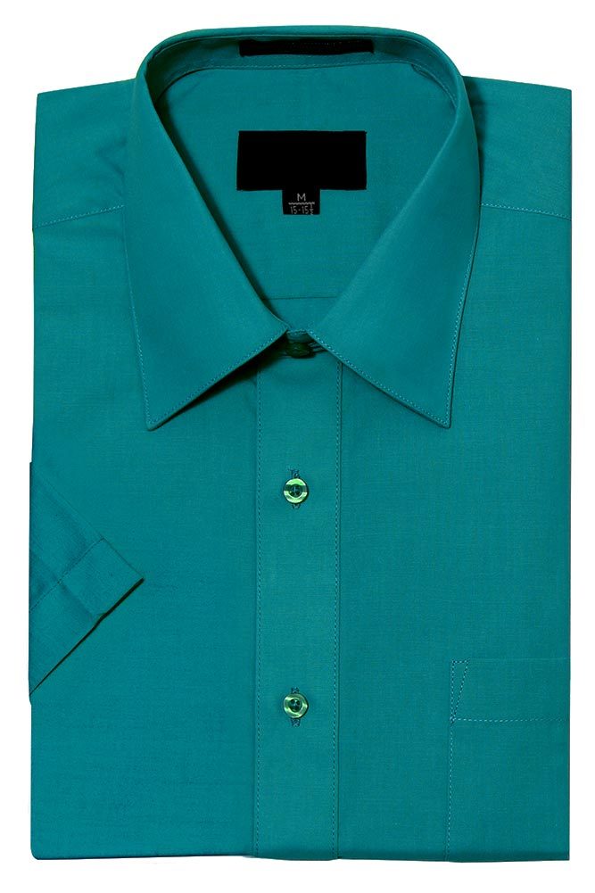 New Men's Regular Fit Short Sleeve Solid Color Dress Shirts - 23 colors | eBay New Men's Regular Fit Short Sleeve Solid Color Dress Shirts - 23 colors | eBay