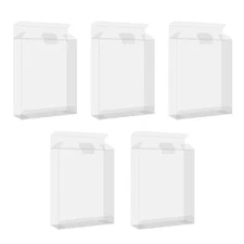 High Transparency Game Card Cartridge Organizers Case Storage Solution Set Of 5