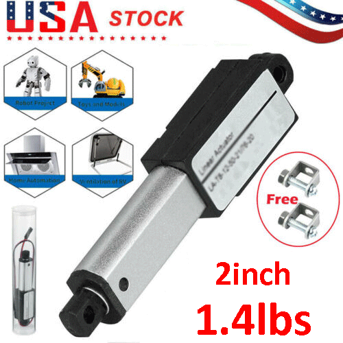 Mini Micro Linearantrieb 1,4 Pfund 12 V 2" 50 mm Hub schnelle Geschwindigkeit bis zu 6 Zoll/s - Bild 1 von 13