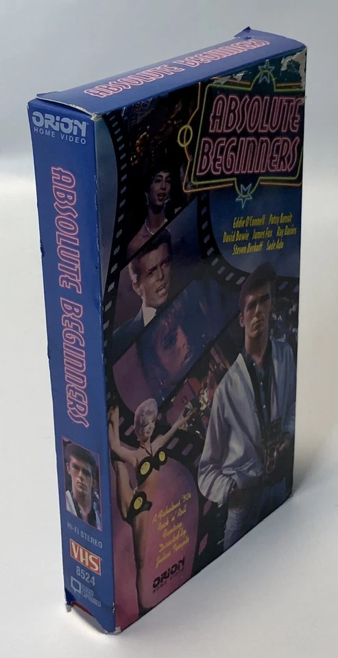 Absolute Beginners Vintage VHS Tape David Bowie 1986 Movie - Image 4 of 4