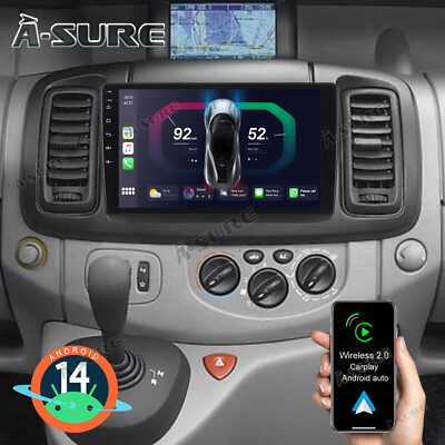 Carplay Autoradio Für Renault Trafic MK2 OPEL Vivaro A  NAVI GPS Android 14 WIFI