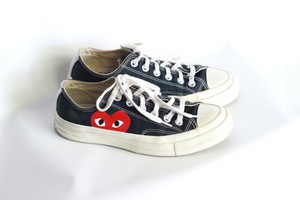 converse x cdg low black