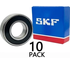 10PACK SKF 6205-2RSH 6205RS 25X52X15MM Double Rubber Seal Bearings