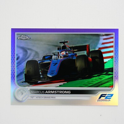 2022 Topps Chrome Formula 1 F2 Cars Purple 287/399 Marcus