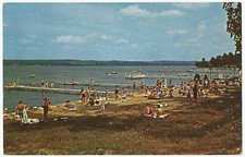 Swimming at Miller Bell Tower Beach, Chautauqua, New York