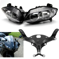 YZFR1 Front Headlight W/ Upper Fairing Stay Bracket For Yamaha YZF R1 2004-2006