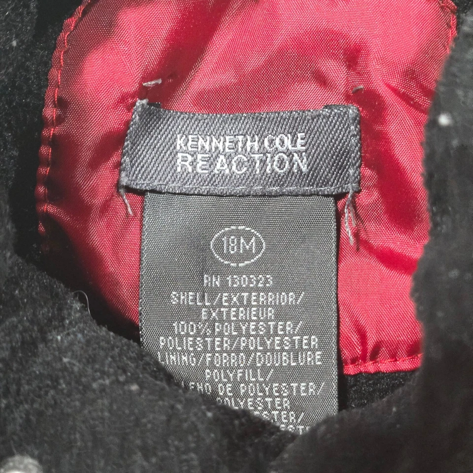 Kenneth Cole Reaction Red Puffer Vest Coat Mock Neck Full Zip Baby 18 Month - Image 3 of 4