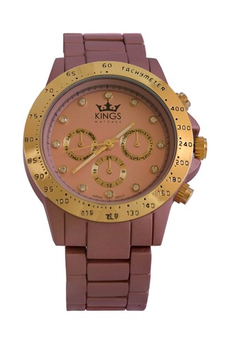 NUOVE Moda donna Kings in Metallo Cinturino Oro Quadrante Orologi Movimento  al quarzo analogico | eBay