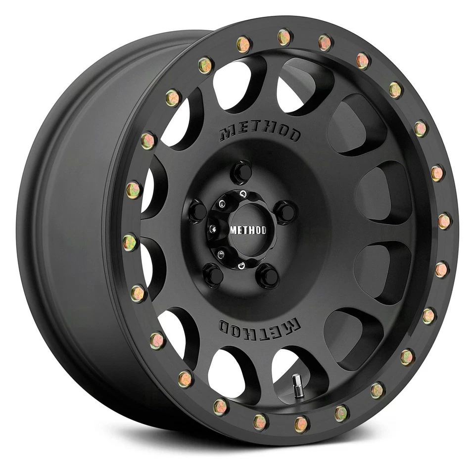 Method Race 105 BEADLOCK Wheel 17x9 (-38, 5x114.3, 83) Black Single Rim - Изображение 2 из 2