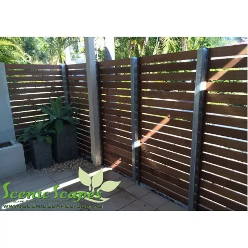 Carport and Alfresco Black White Monument - 8 colours DIY Privacy SLAT Screens - Picture 9 of 16