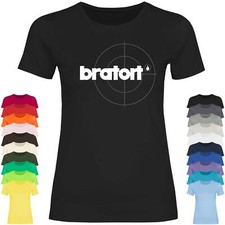 Maglietta da donna Bratort Grill BBQ Grillmeister parodia bistecca barbecue barbecue