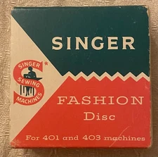 Singer Sewing Machine Fashion disc #21 "Chevron" 174547 for models 401 403