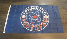 Springfield Isotopes Banner Flag The Baseball Team on Simpsons Man Cave Garage