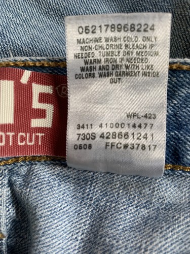 Levi’s 527 Bootcut Light Wash Distressed Stained Boys Size 16 Regular Y2K - Picture 20 of 21