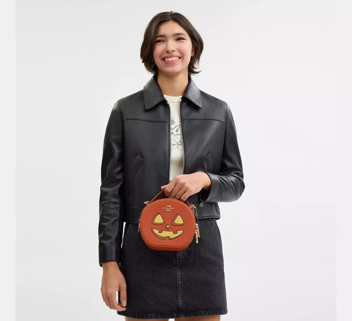NWT Coach Canteen Crossbody Bag With Halloween Ghost Face