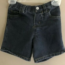 Boy's Coogi Size 24M Blue Denim Shorts w/ Elastic Waist 16" x 3.5" SL