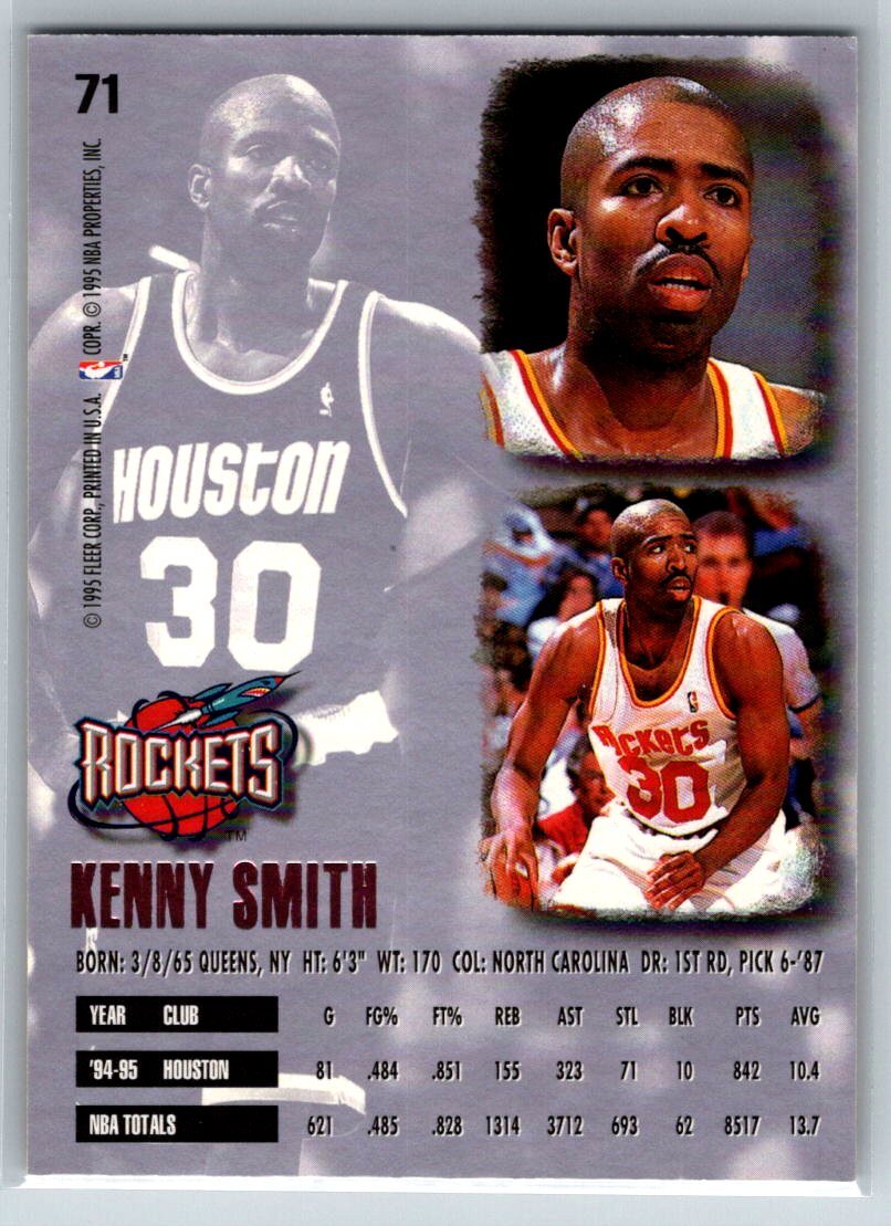 1995-96 Ultra #71 Kenny Smith | eBay