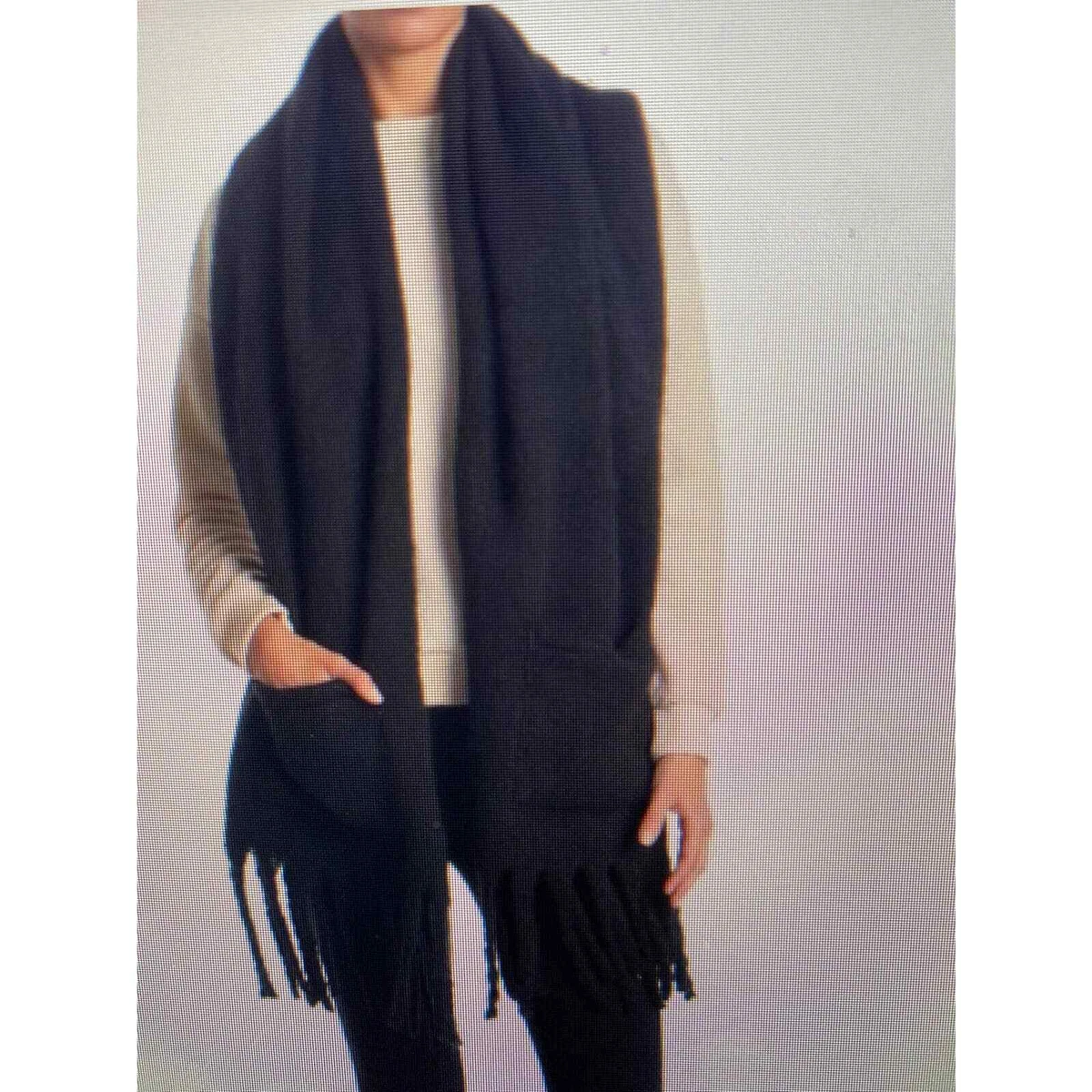 NWT Steve madden pocket shawl black eBay