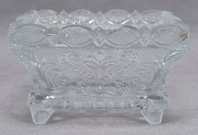 Boston & Sandwich Mount Vernon MV2 Lacy Flint Glass Salt C.1830-1840s