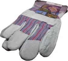 COMFITWEAR Heavy Duty Leather Palm Economy Gloves Fully Lined Value Pack of 12