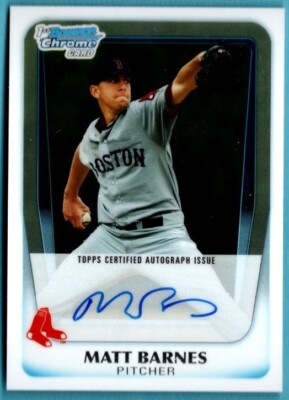 2011 Bowman  DRAFT CHROME  Autograph Auto  Matt Barnes Card # BCAP-MB