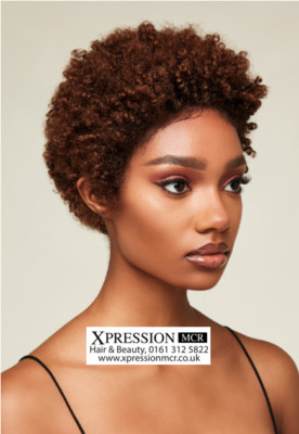 Feme Afro Classic Kinks Lace Perücke Haaransatz perfekt 8,5'' Zoll UK Verkäufer