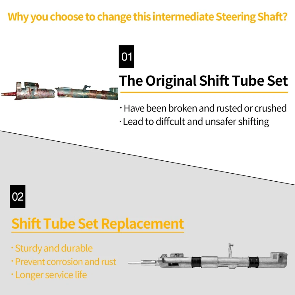 Tubo de cambio de columna de dirección automática 905-100 para Ford F150 F250 F350 Econoline Foto 4 de 4