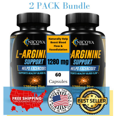 L-Arginine-Pre Workout, Healthy Blood Flow, Recovery, Energy Endurance NO2 -2 PK