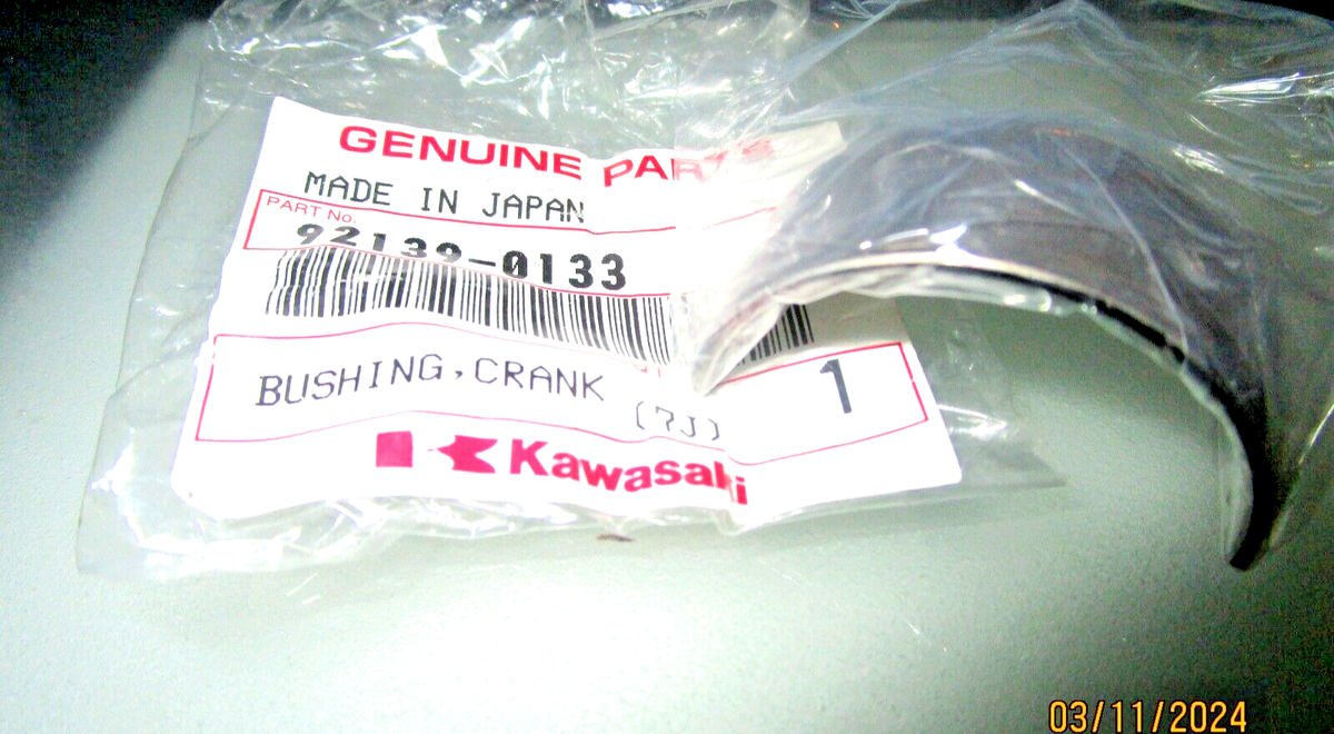 ましゃん NOS New KAWASAKI ZX-14 ZG1200 OEM Cramckshaft Bushing PN:92139