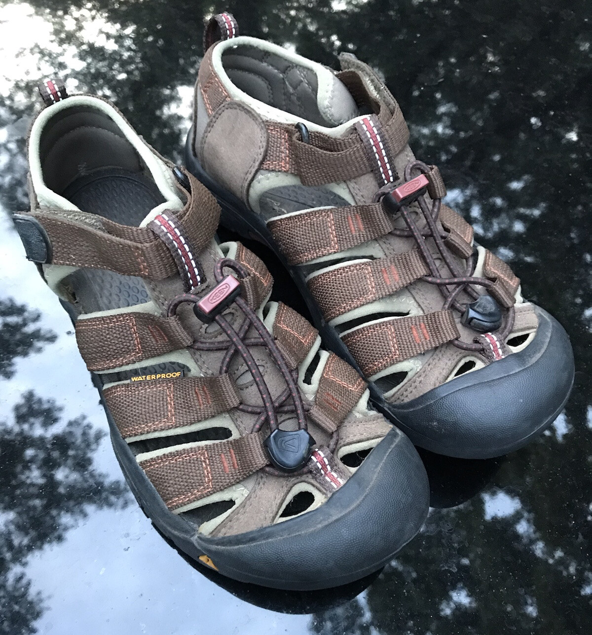 Sandali Keen Newport H2 verde oliva escursionismo acqua uomo taglia 5 1006570 ECC CONDIZIONI!!!