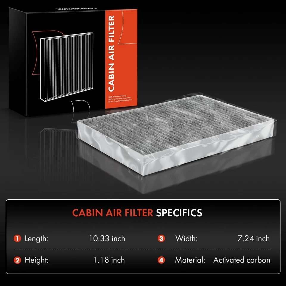 2x Filtro de aire de cabina de carbón activado para Mercedes-Benz CL550 CL600 CL63 AMG S450 Foto 2 de 4