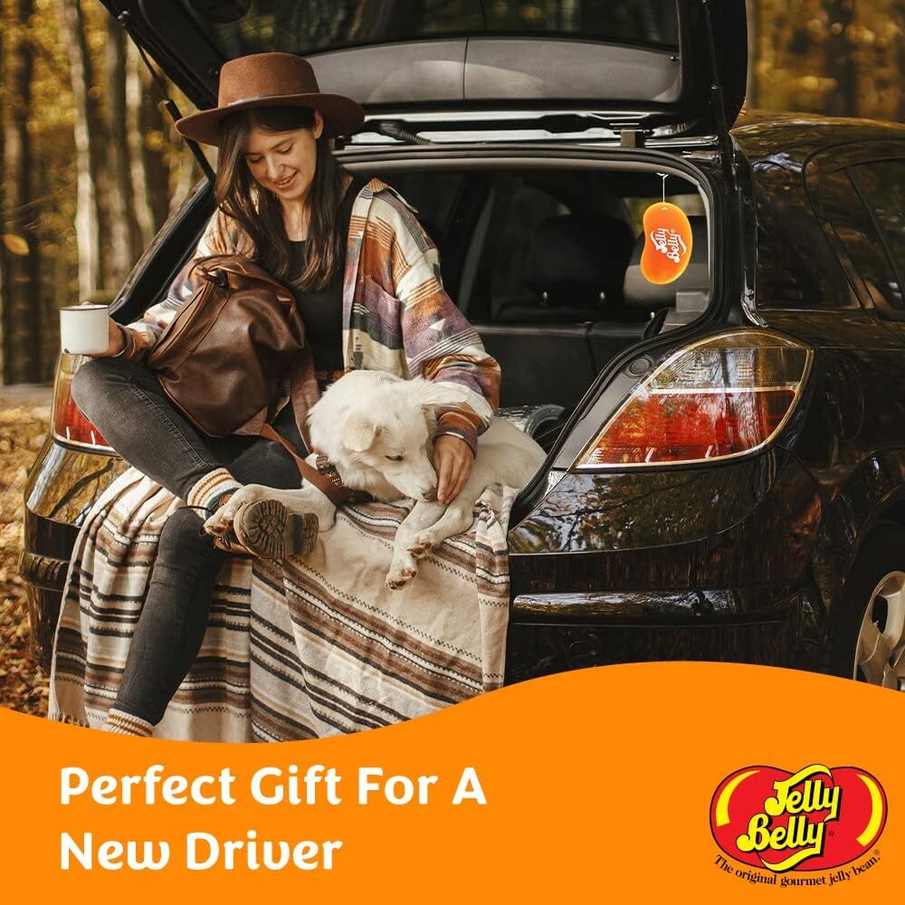 Jelly Belly Car Air Freshener Tangerine 3D Hanging Freshener. Scent