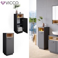 Badschrank Badezimmerschrank Midischrank Beatrice Weiß Badregal BadmöBel Vicco