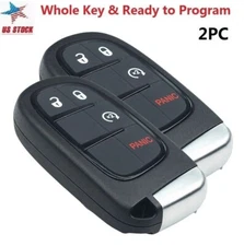 2 For 2013 2014 2015 2016 2017 2018 Dodge Ram 1500 2500 3500 Remote Car Key Fob